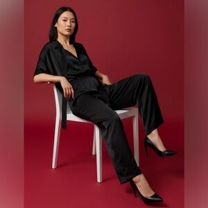 NWT PRETTYGARDEN Women's Satin Jumpsuits One Piece size Small